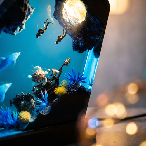 Ocean Epoxy Trio |Lamp